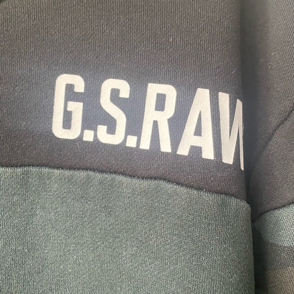 G-Star Raw Black Camo Graphic Sweatshirt With Logo Size XXL - Picture 10 of 11